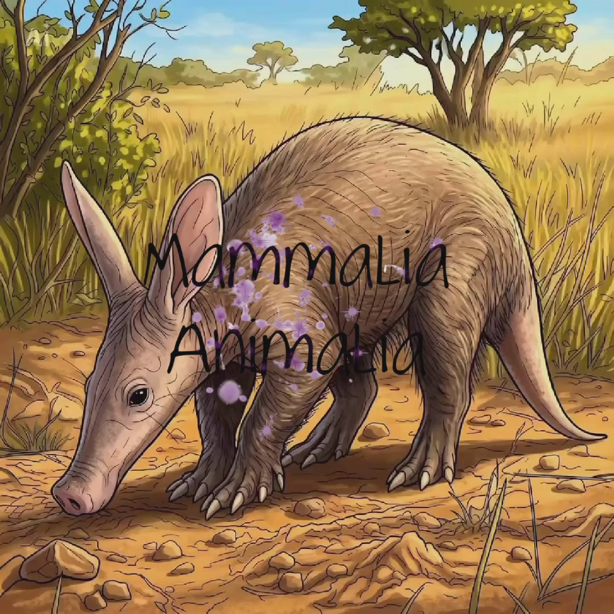 Aardvark in Motion – Illustrative Wildlife Video