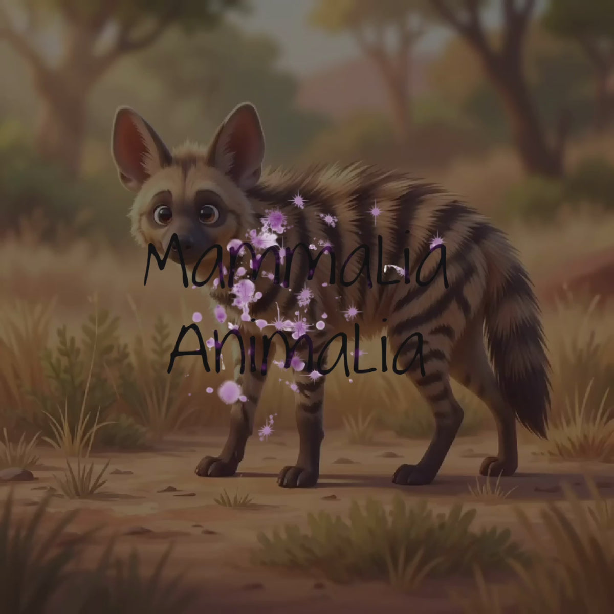 Aardwolf in Motion – Wildlife Illustration Video